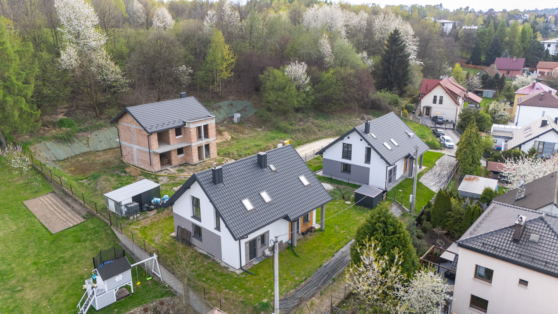 Osiedle PM INVEST z lotu ptaka – Budynek C w trakcie realizacji